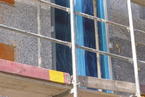 Foam and mesh create return at window openings