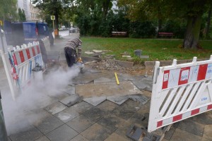 Cutting pavers to fit
