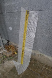 strip of corner bead with mesh
